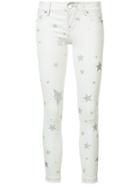 Rta Star-print Skinny Trousers - White