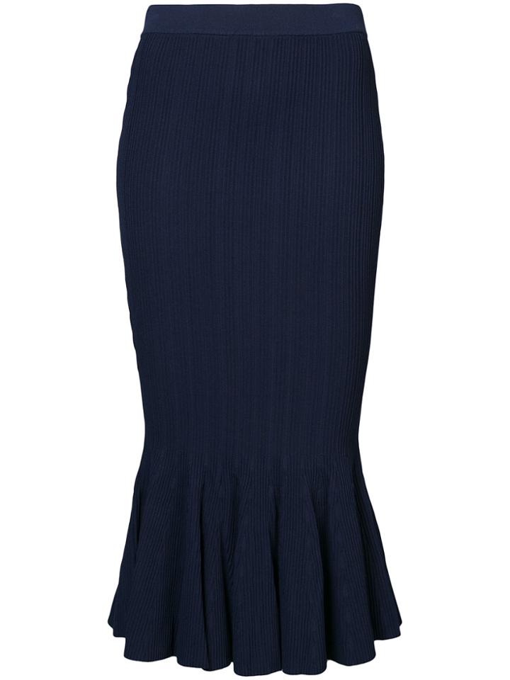 Jonathan Simkhai Peplum Skirt - Blue