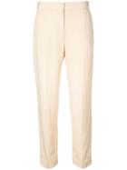 Rosetta Getty Cropped Tapered Trousers - Neutrals