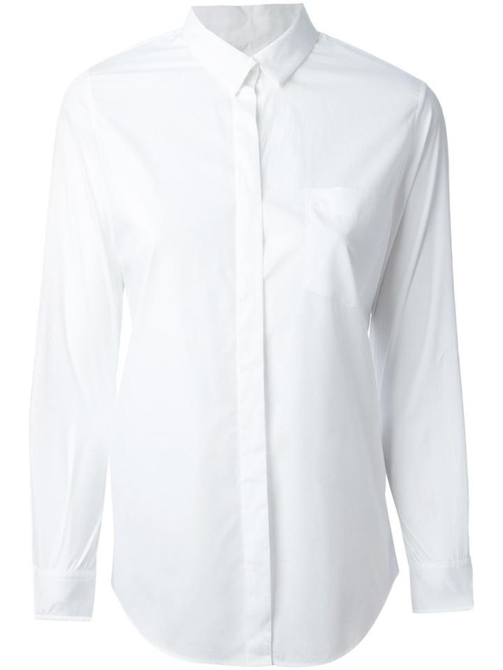 Golden Goose Deluxe Brand Metallic Elbow Patch Shirt, Women's, Size: Xs, White, Cotton