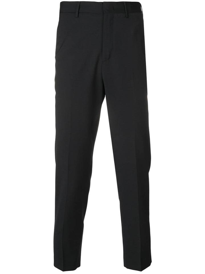 Pt01 Slim-fit Pleated Trousers - Black