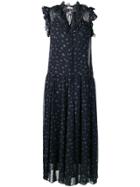 Coach Mid-length Floral Print Dress - Blue