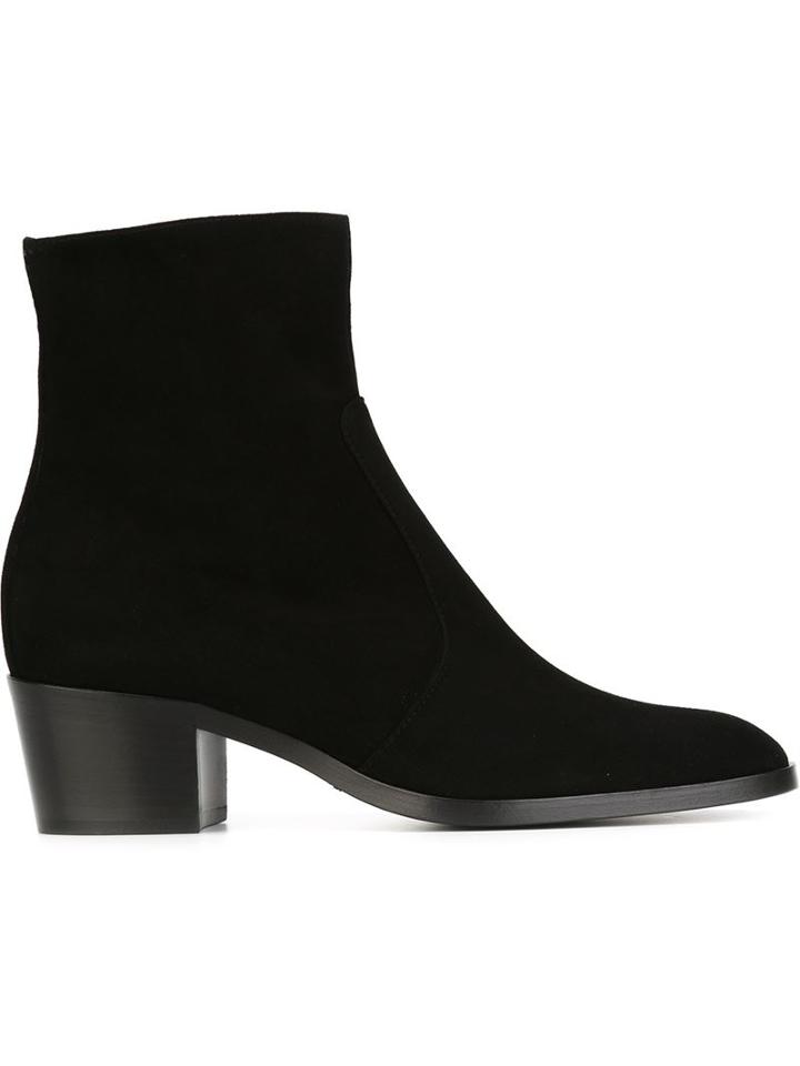 Jean-michel Cazabat Zoe Ankle Boots, Women's, Size: 36, Black, Suede/leather
