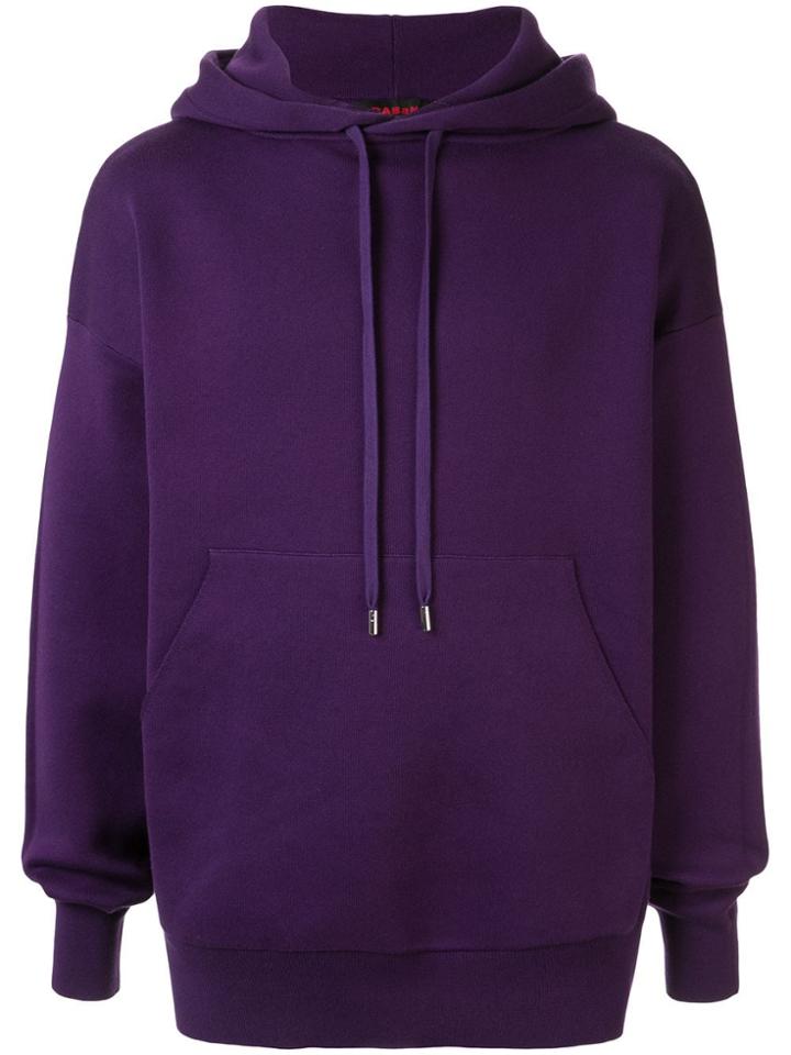 Caban Drawstring Hoodie - Purple