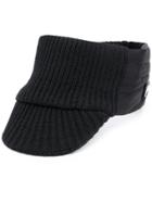 Prada Shaker Knit Visor Cap - Black