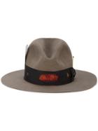 Nick Fouquet Kemosabe Ribbon Trim Hat - Grey