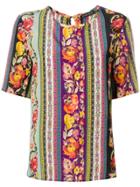 Etro Mixed Prints T-shirt - Purple