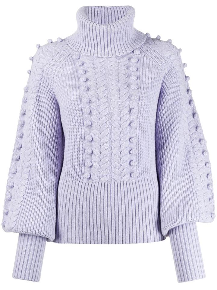 Temperley London Chrissie Bobble Knit Sweater - Pink
