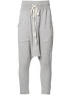 The Squad Drop-crotch Track Pants, Men's, Size: Medium, Grey, Cotton/spandex/elastane