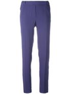 Mm6 Maison Margiela - Classic Tailored Trousers - Women - Polyester/viscose - 42, Blue, Polyester/viscose
