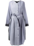 Jw Anderson Mixed Print Shirt Dress - Blue