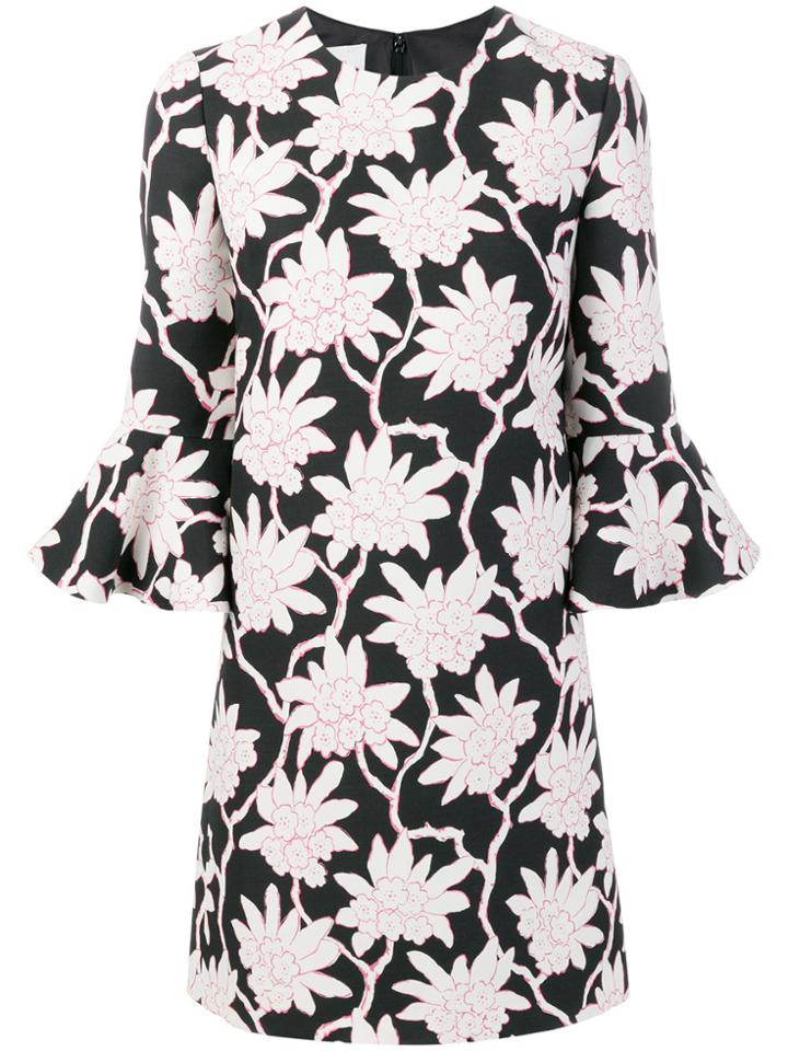 Valentino Floral Print Shift Dress - Multicolour