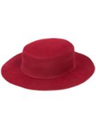 Ryan Roche Round Felt Hat - Red