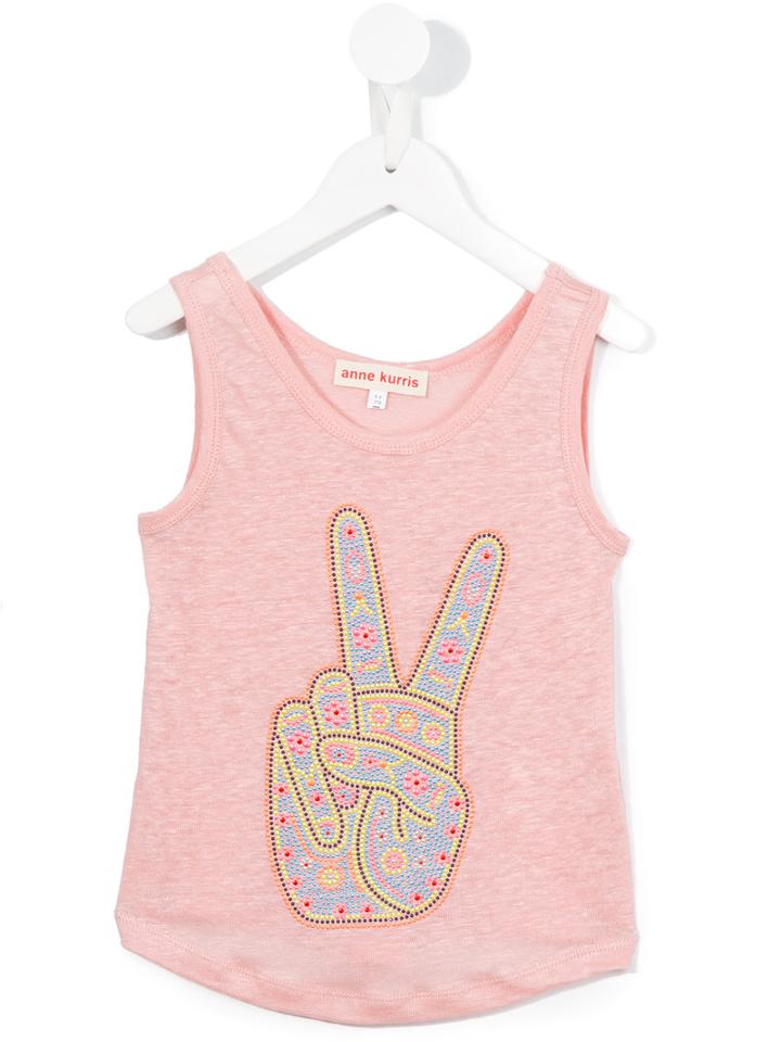Anne Kurris Marcel Peace Tank, Girl's, Size: 12 Yrs, Nude/neutrals