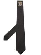 Gucci Logo Patch Tie - Grey