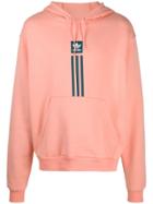 Adidas Solid Pillar Logo Hoodie - Pink