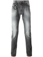 7 For All Mankind Slim-fit Jeans, Men's, Size: 31, Grey, Cotton/spandex/elastane