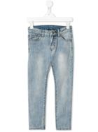 John Richmond Junior Rich Print Skinny Jeans - Blue