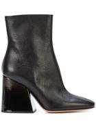Maison Margiela Asymmetric Heel Ankle Boots - Black