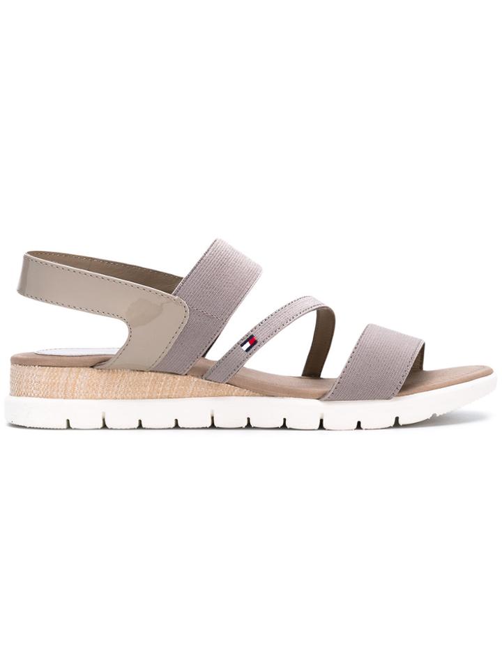 Tommy Hilfiger Slip-on Strappy Flat Sandals - Nude & Neutrals