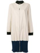 Jean Paul Gaultier Vintage Colour Block Zipped Coat - Neutrals