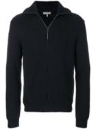 Lanvin Ribbed Zip Jumper - Blue