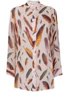 Paul Smith Feather Print Shirt - Nude & Neutrals