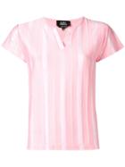 A.p.c. Short-sleeve Striped Top - Pink