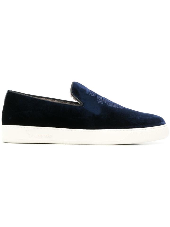 Billionaire Slip On Trainers - Blue