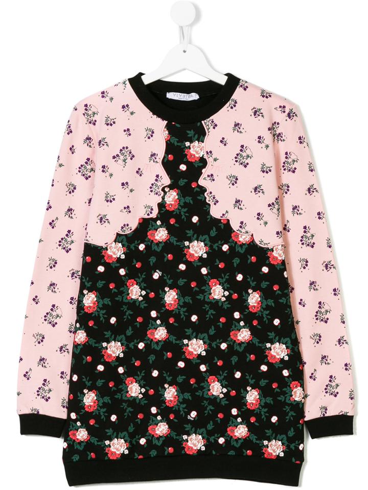 Vivetta Kids Floral Print Sweatshirt - Multicolour