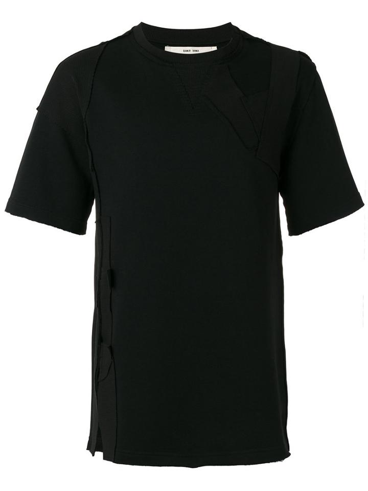 Damir Doma Maniche Cut T-shirt, Men's, Size: Large, Black, Cotton