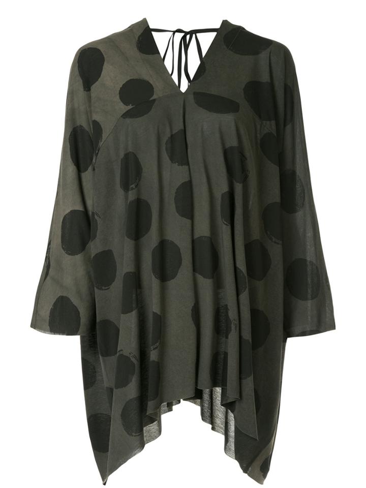 Uma Wang Loose Fit Polka Dot Blouse - Green