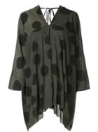 Uma Wang Loose Fit Polka Dot Blouse - Green