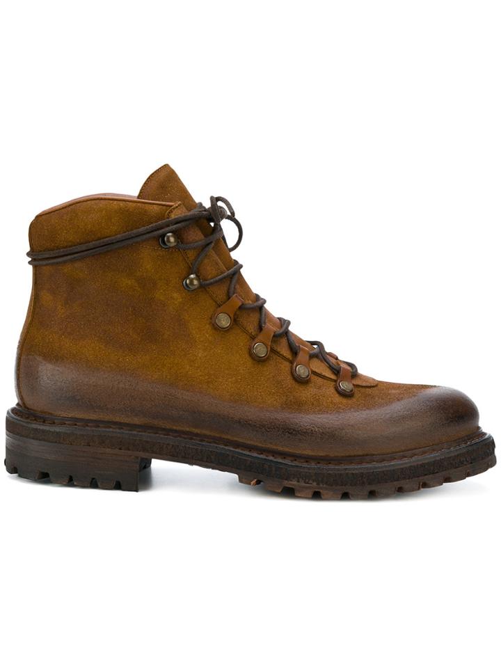 Silvano Sassetti Chunky Lace-up Boots - Brown