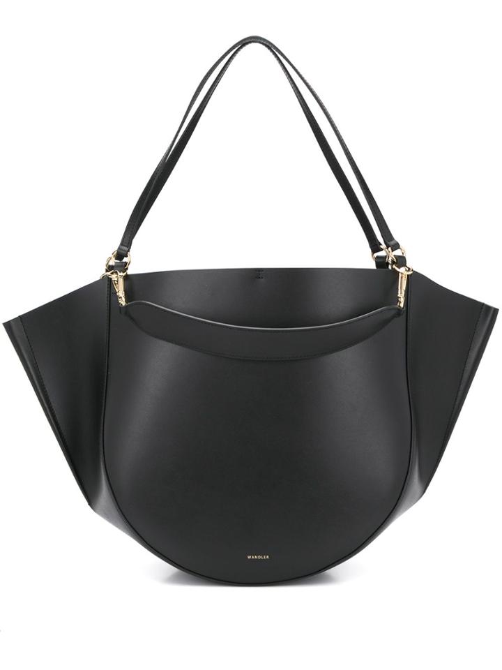 Wandler Mia Leather Tote - Black