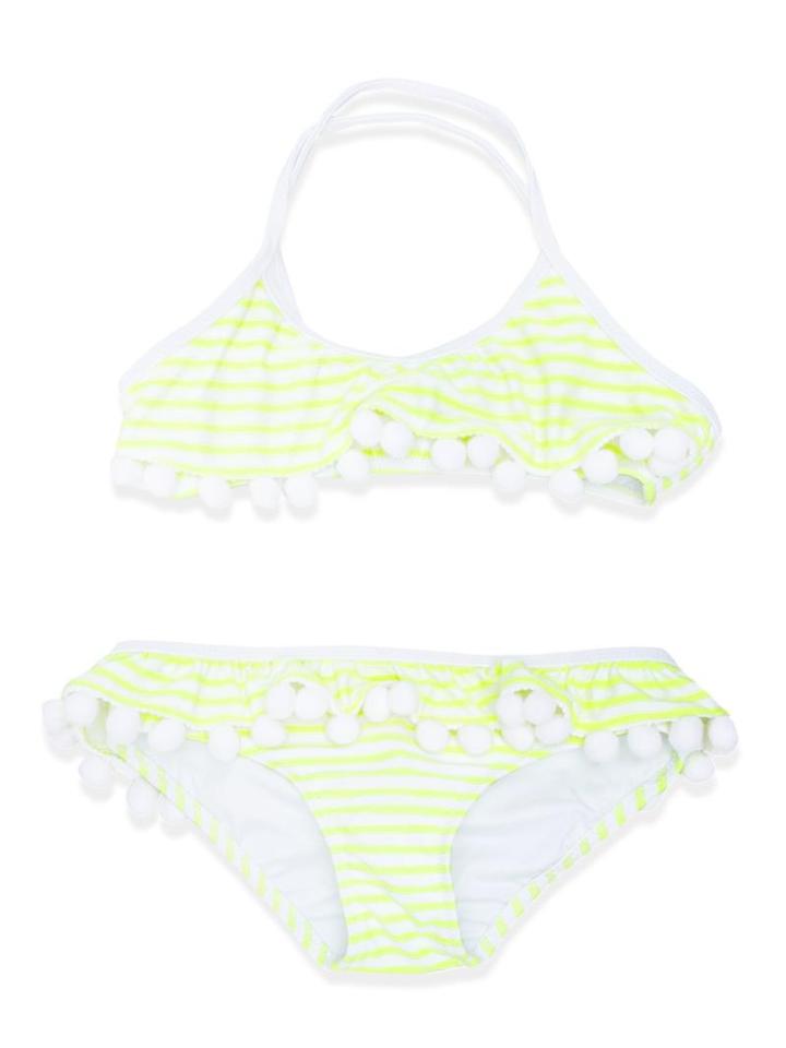 Sunuva 'pompom' Bikinis, Toddler Girl's, Size: 3 Yrs, Yellow/orange
