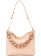 Loeffler Randall Pompom Strap Shoulder Bag, Women's, Nude/neutrals, Nappa Leather