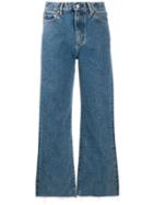 Simon Miller Wide-leg Cropped Jeans - Blue