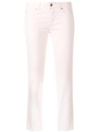 Aspesi Cropped Fitted Trousers - Pink & Purple