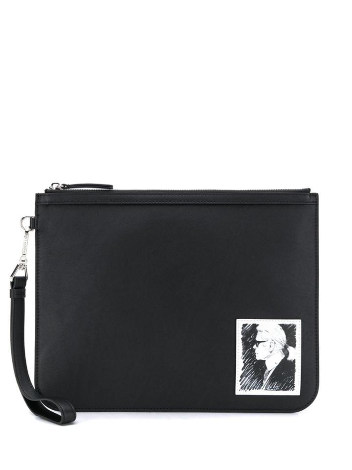 Karl Lagerfeld Karl Legend Clutch - Black