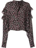 Isabel Marant Libel Ruffle Blouse - Black