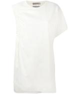 Sportmax - Cut-out Sleeve T-shirt - Women - Silk/cotton - S, White, Silk/cotton