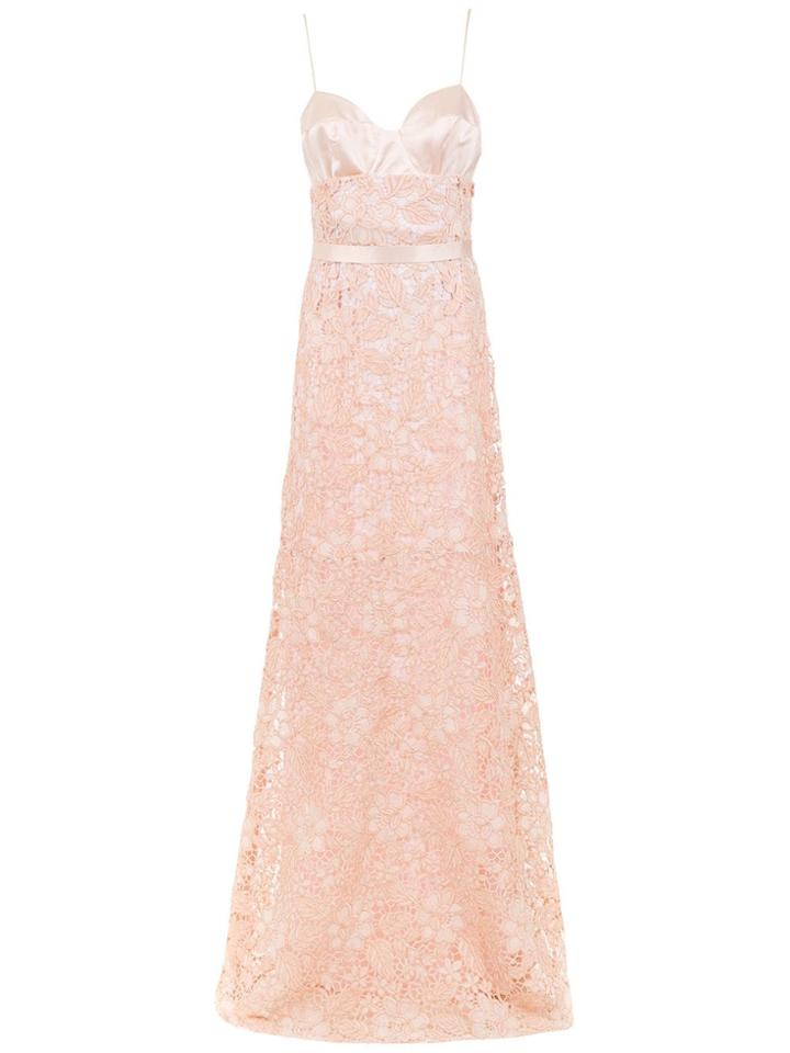 Tufi Duek Lace Long Dress - Pink & Purple