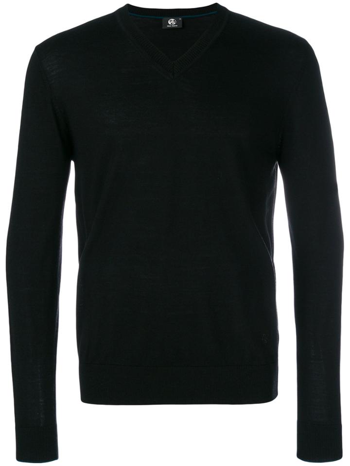 Ps By Paul Smith V-neck Jumper - Black