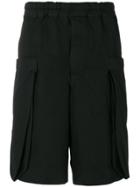Comme Des Garçons Homme Plus Oversize Pocket Shorts - Black