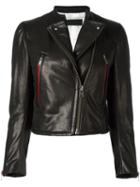 Haider Ackermann Zipped Biker Jacket, Women's, Size: 36, Black, Leather/cotton/silk/rayon