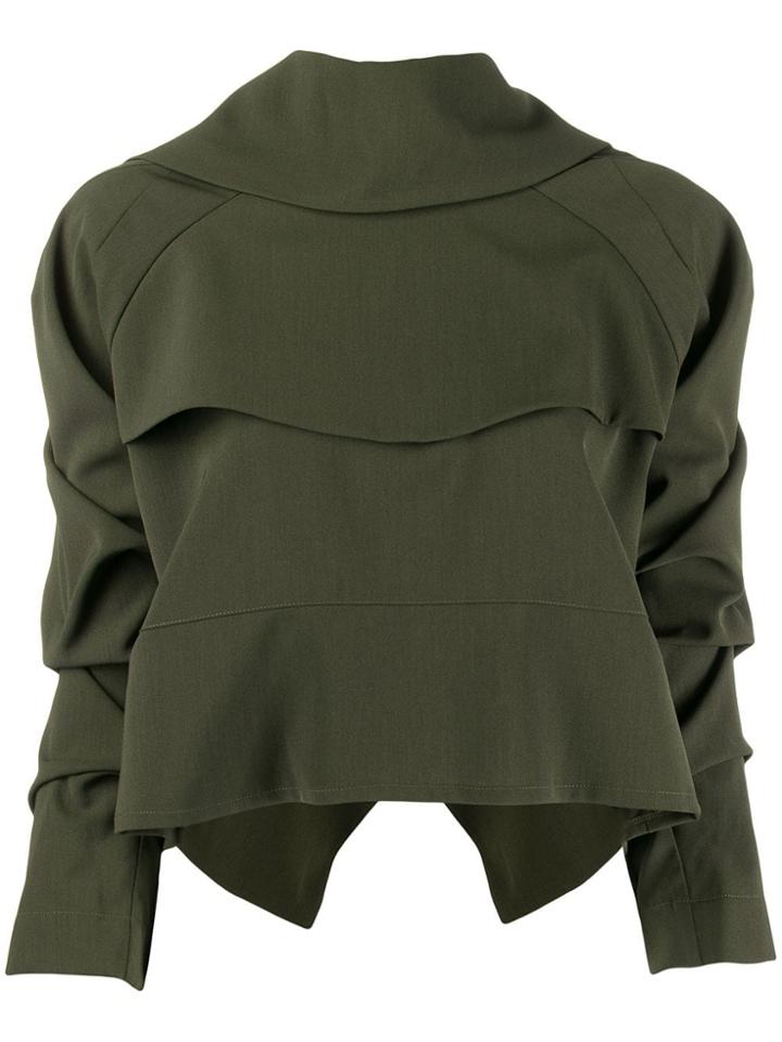 A.w.a.k.e. Mode Ruched Sweatshirt - Green