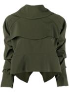A.w.a.k.e. Mode Ruched Sweatshirt - Green