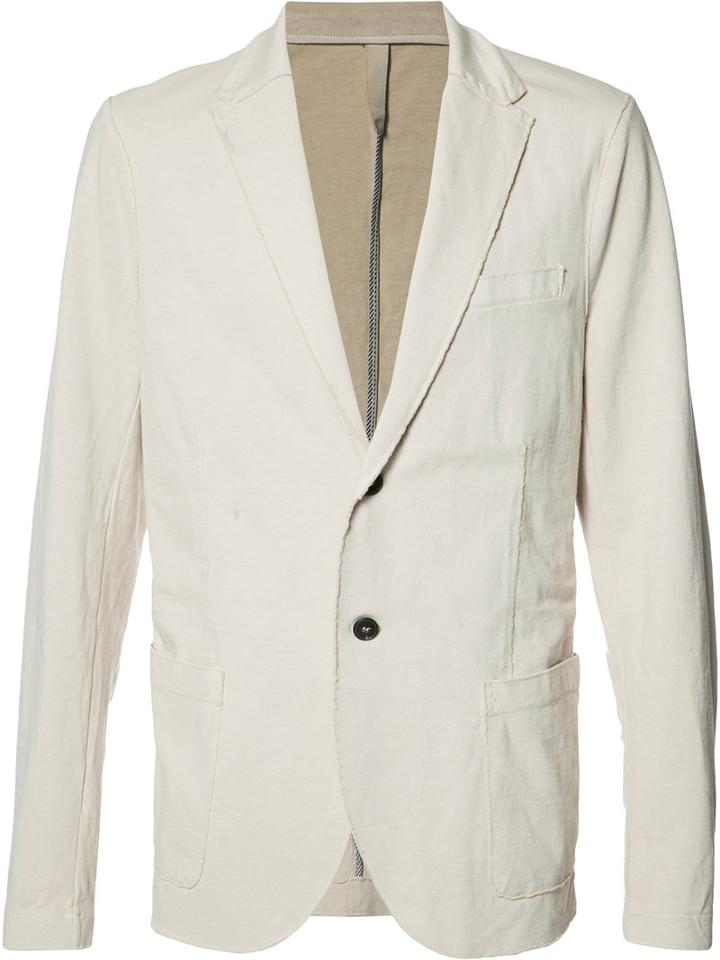 Harris Wharf London Two Button Blazer, Men's, Size: 54, Nude/neutrals, Cotton
