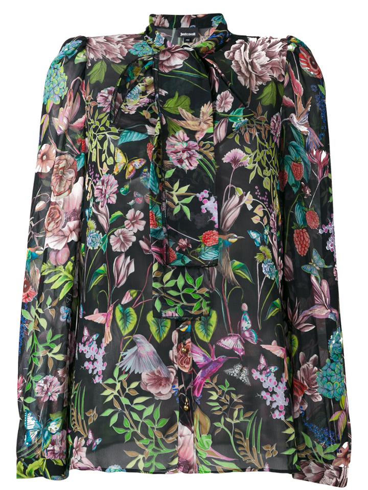 Just Cavalli Pussy-bow Fastening Blouse - Multicolour